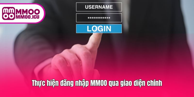 Đăng nhập vào hệ thống MMOO từ giao diện chính thức